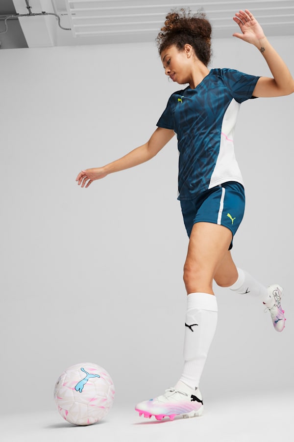 FUTURE 7 ULTIMATE FG/AG Women's Football Boots, PUMA White-PUMA Black-Poison Pink, extralarge