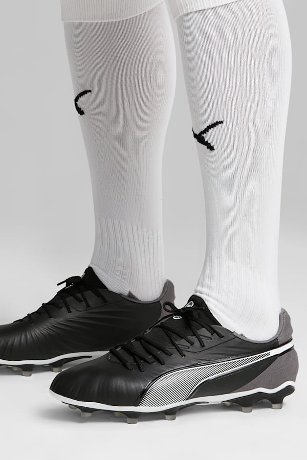 KING MATCH FG/AG Football Boots Unisex, PUMA Black-PUMA White-Cool Dark Gray, extralarge