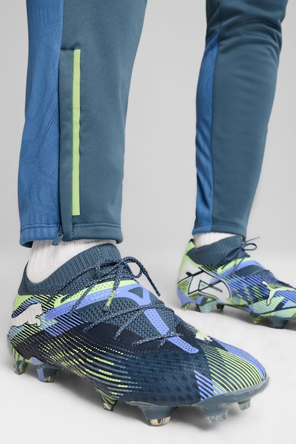 FUTURE 7 ULTIMATE FG/AG Football Boots Unisex, Gray Skies-PUMA White-Fizzy Apple, extralarge