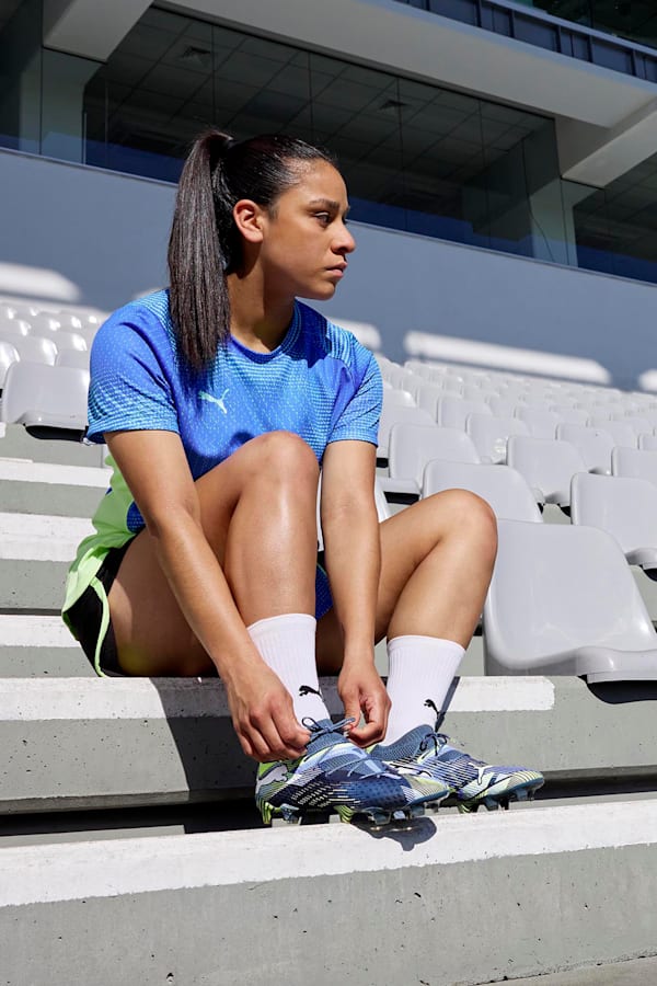 FUTURE 7 ULTIMATE FG/AG Football Boots Women, Gray Skies-PUMA White-Fizzy Apple, extralarge