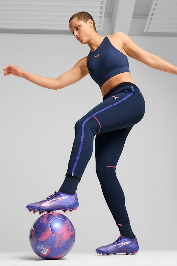 ULTRA 5 ULTIMATE AG Football Boots Women, Lapis Lazuli-PUMA White-Sunset Glow, extralarge