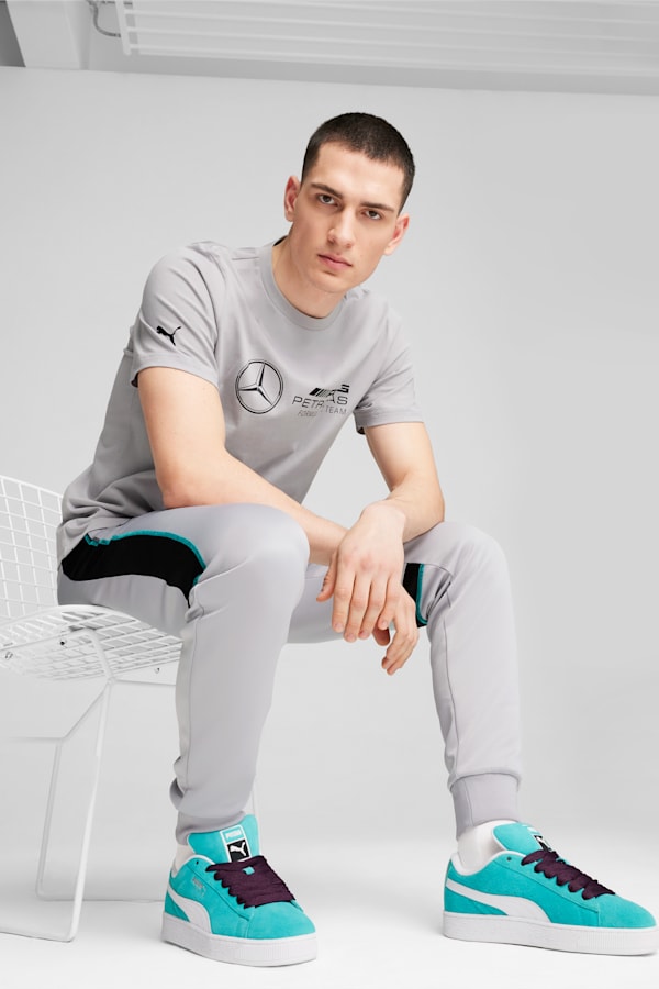 Mercedes-AMG Petronas F1® Suede XL Sneakers Unisex, Sheen Green-PUMA White, extralarge-GBR