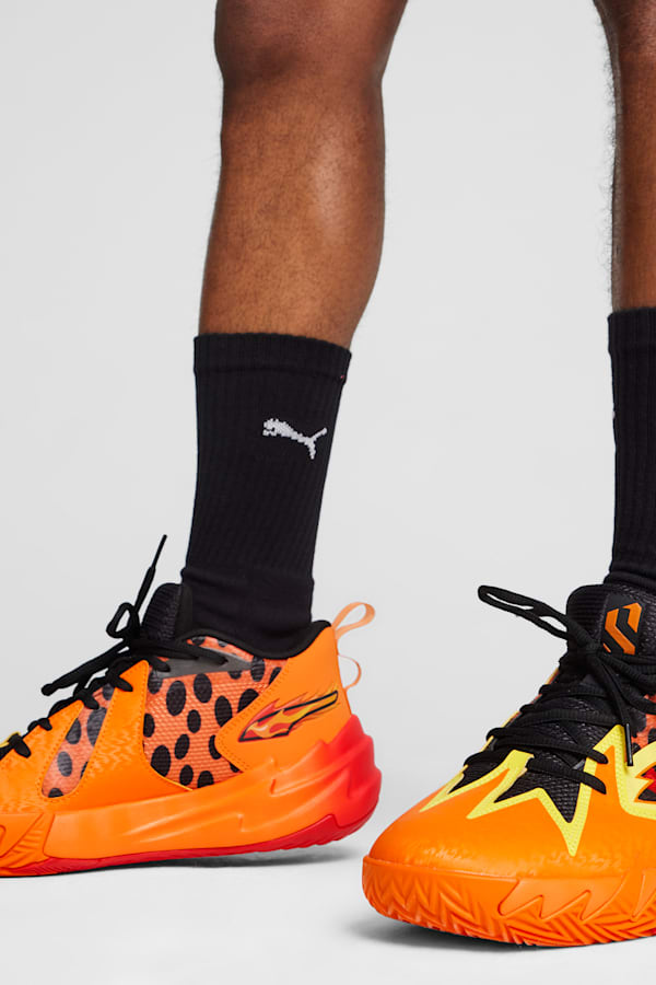 Puma orange basketball shoes hotsell
