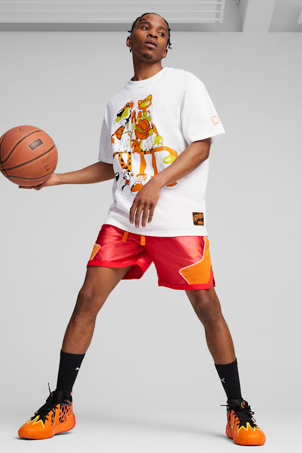 PUMA HOOPS x CHEETOS Scoot Zeros Basketball Shoes, For All Time Red-Rickie Orange-Yellow Blaze-PUMA Black, extralarge