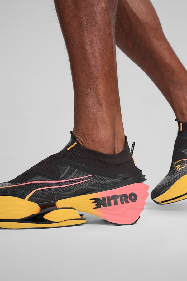 FAST-RB NITRO™ Elite Men's Running Shoes, PUMA Black-Sun Stream-Sunset Glow, extralarge