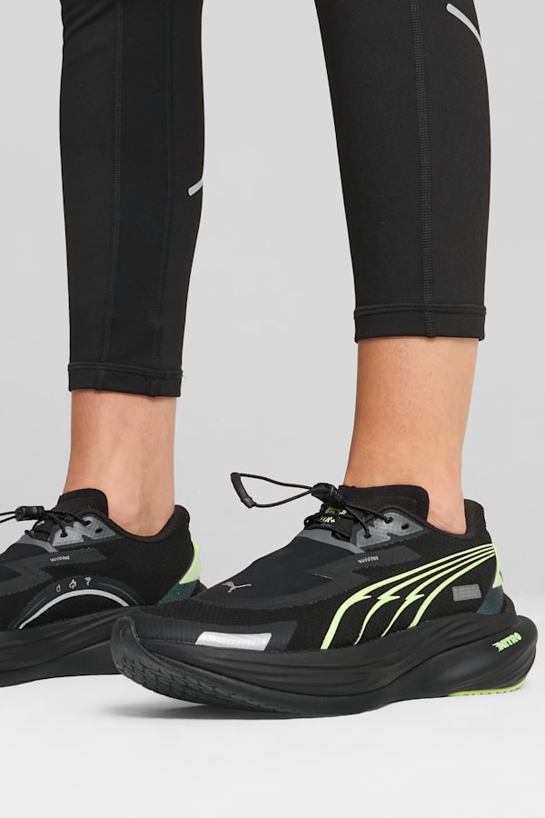 Deviate NITRO™ 3 WTR+ Running Shoes Women, Galactic Gray-PUMA Black-Fizzy Apple, extralarge