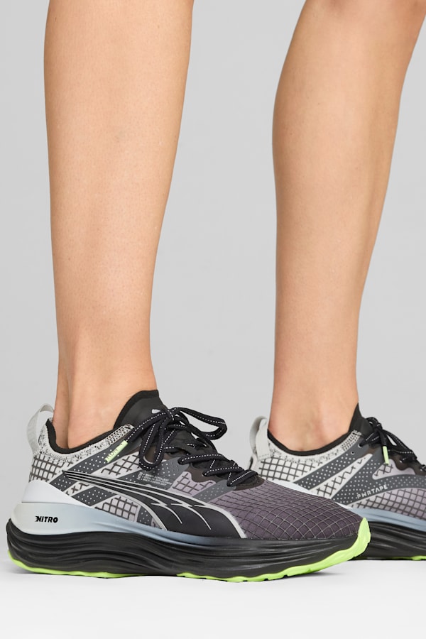 ForeverRun NITRO™ WTR Running Shoes Women, PUMA Black-Glacial Gray-Fizzy Apple, extralarge