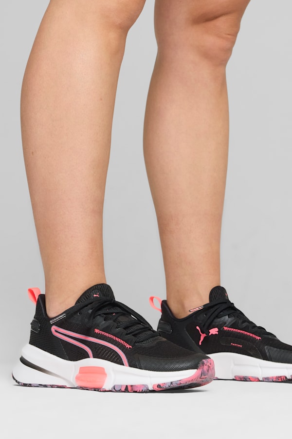 PWRFrame TR 3 Training Shoes Women, PUMA Black-Sunset Glow, extralarge