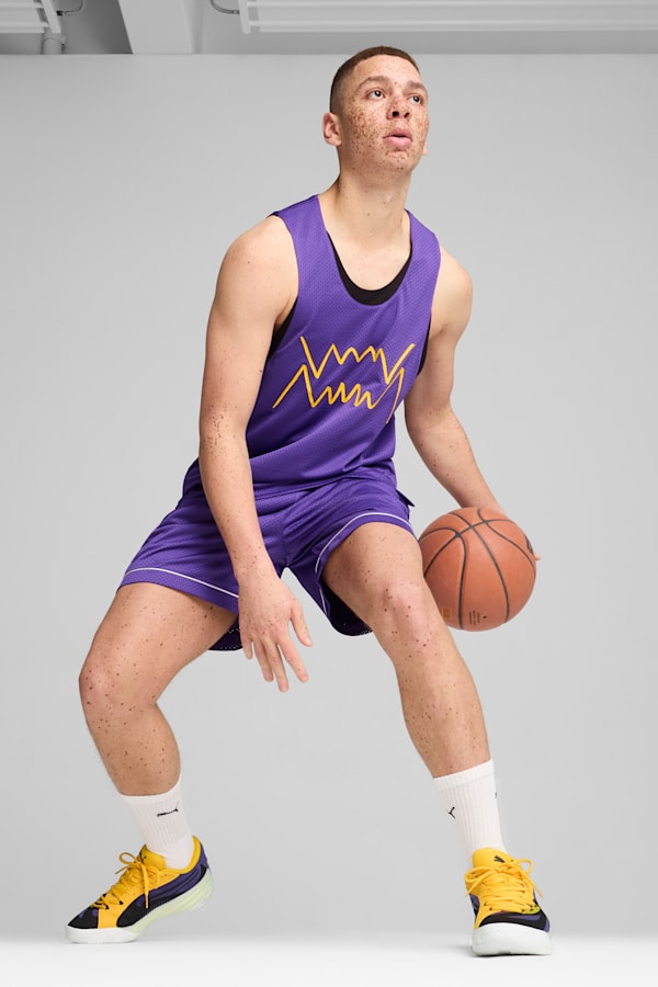 All-Pro NITRO™ Basketball Shoes, Team Violet-Yellow Sizzle-PUMA White, extralarge-GBR