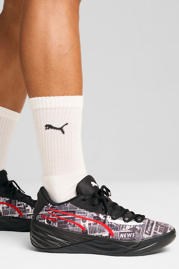 All-Pro NITRO™ Media Day Basketball Shoes, PUMA Black-PUMA White-For All Time Red, extralarge