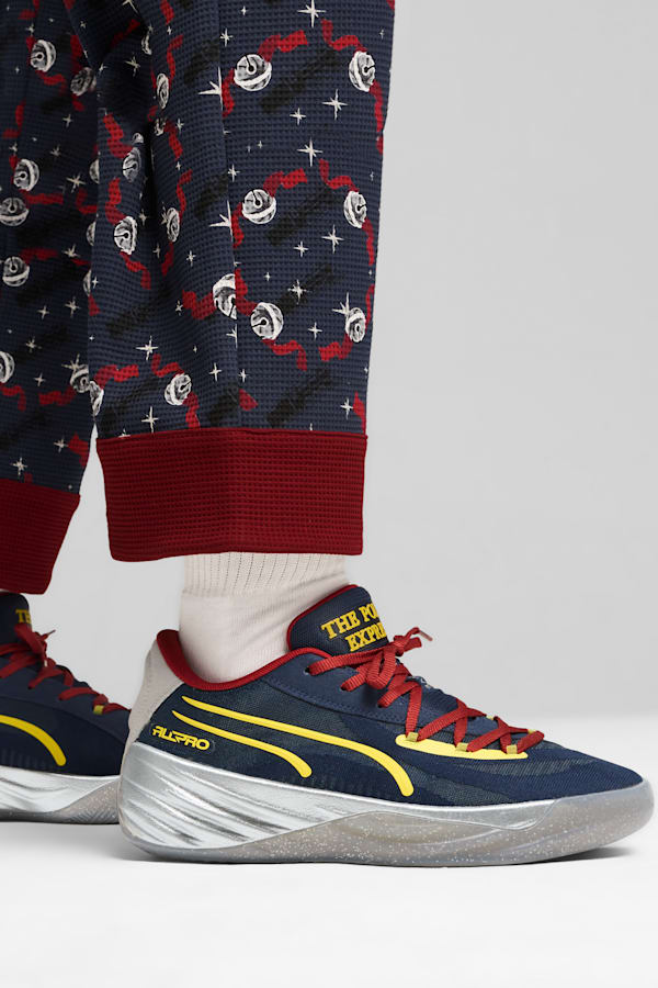 All-Pro NITRO™ Polar Express Basketball Shoes, Club Navy-Intense Red-Golden Fog-Yellow Blaze-Silver Mist, extralarge