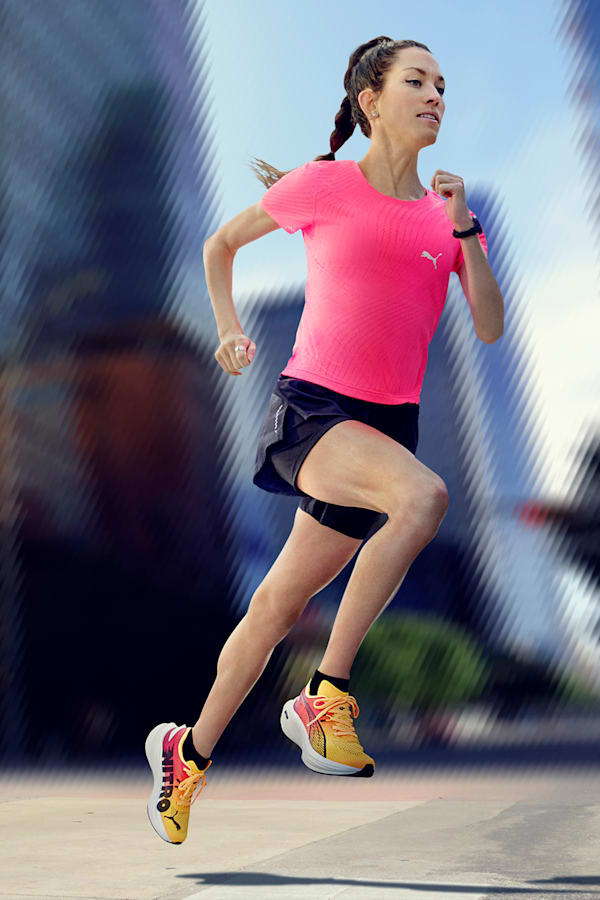 Deviate NITRO™ 3 Running Shoes Women, Sun Stream-Sunset Glow-PUMA White, extralarge