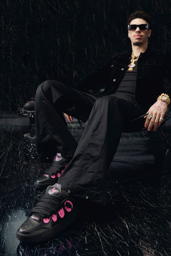 LaFrancé Untouchable Sneakers Unisex, PUMA Black-Glowing Pink, extralarge