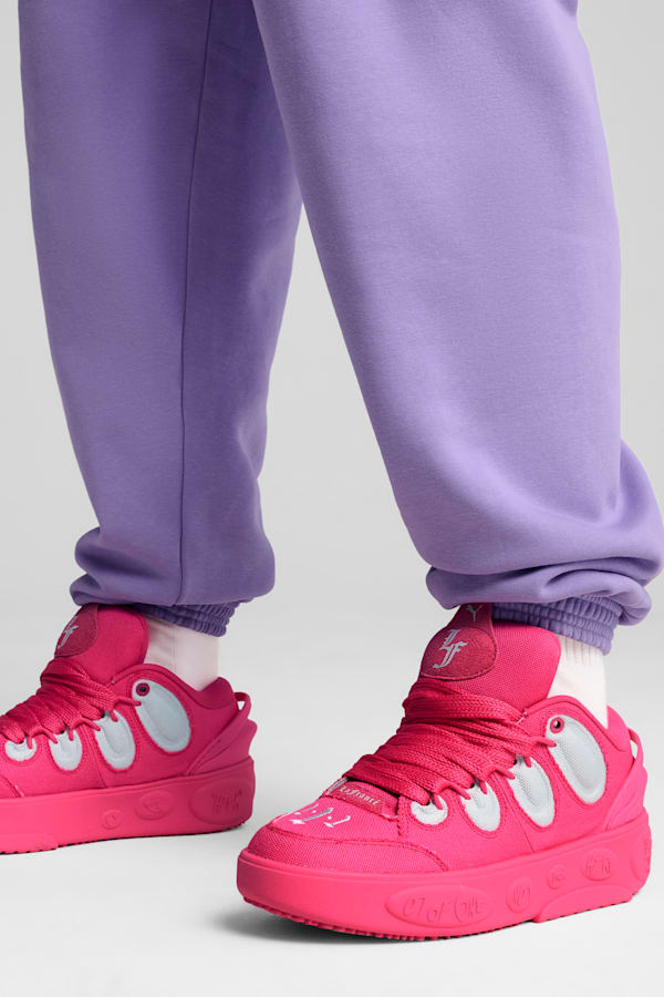 PUMA HOOPS x LAFRANCÉ Pink Carpet Sneakers Unisex, Glowing Pink-Glacial Gray, extralarge