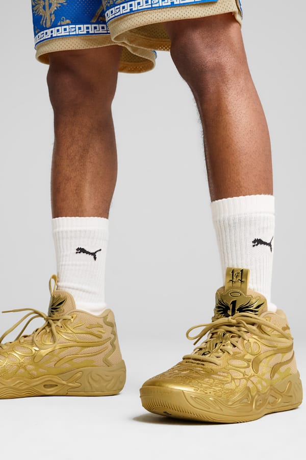 MB.04 Golden Child Basketball Shoes Unisex, PUMA Gold-Matte Puma Gold-PUMA Black, extralarge-GBR