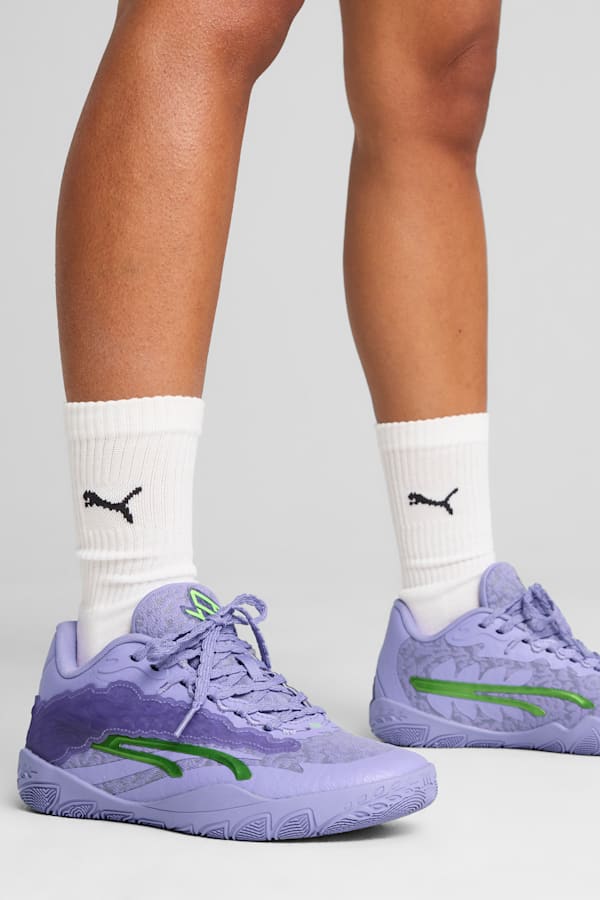 Stewie 3 Lace Em Up Basketball Shoes Women, Lavender Alert, extralarge