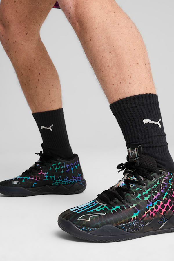 PUMA HOOPS x TMNT MB.01 Baxter Stockman Basketball Shoes Unisex, PUMA Black-PUMA Red, extralarge