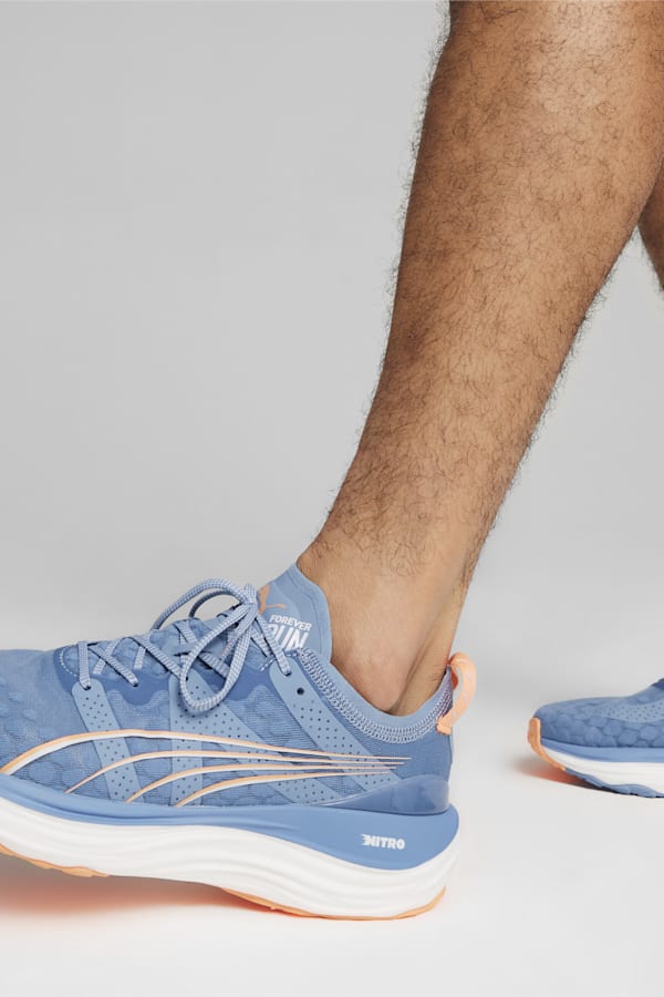 ForeverRun NITRO Men's Running Shoes, Zen Blue-Neon Citrus, extralarge