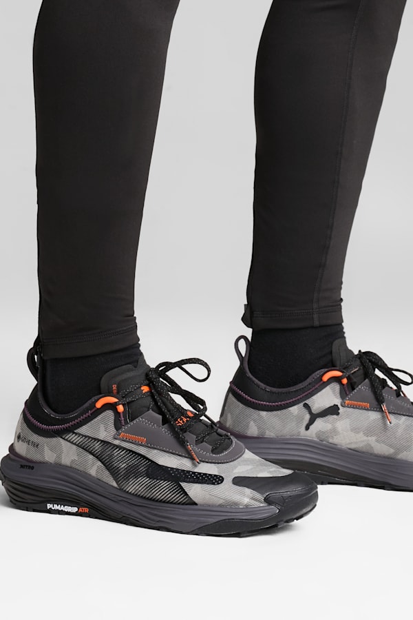 Voyage NITRO™ 3 Gore-Tex® Men's Trail Running Shoes, Dark Coal-Flame Flicker, extralarge