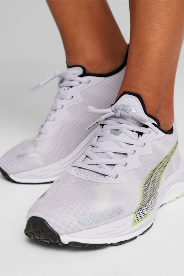 Velocity NITRO 2 Fade Running Shoes Women, Spring Lavender-PUMA Black-Fizzy Lime, extralarge