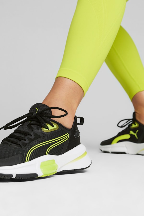 PWRFrame TR 3 Training Shoes Women, PUMA Black-Lime Pow-PUMA White, extralarge