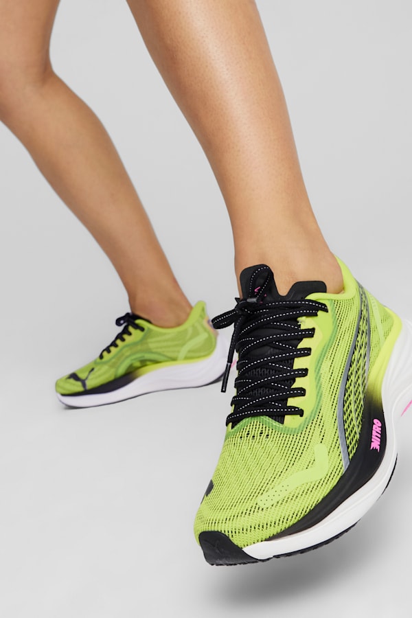 Velocity NITRO™ 3 Women's Running Shoes, Lime Pow-PUMA Black-Poison Pink, extralarge