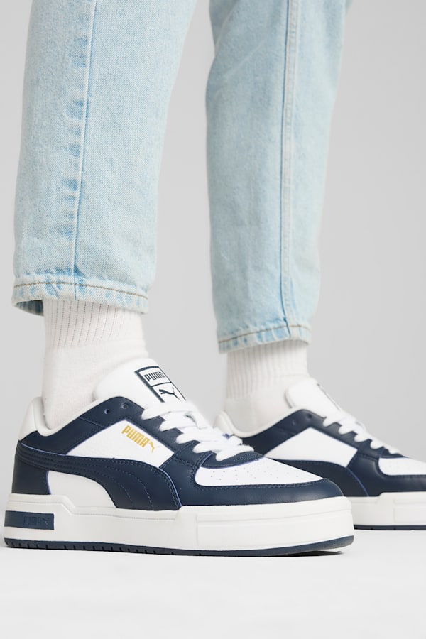 CA Pro Classic Trainers, PUMA White-Club Navy-Puma Team Gold, extralarge