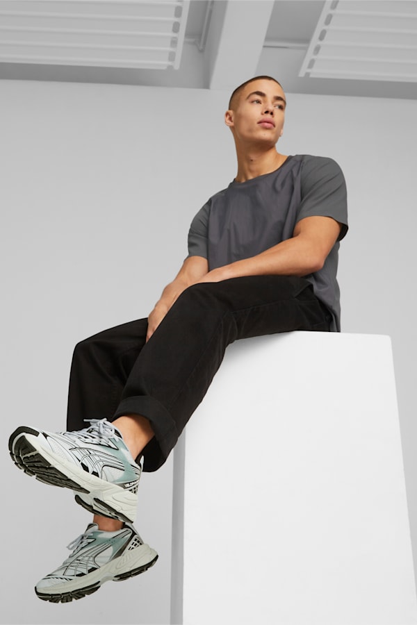 Velophasis Technisch Sneakers, Platinum Gray-PUMA Black, extralarge