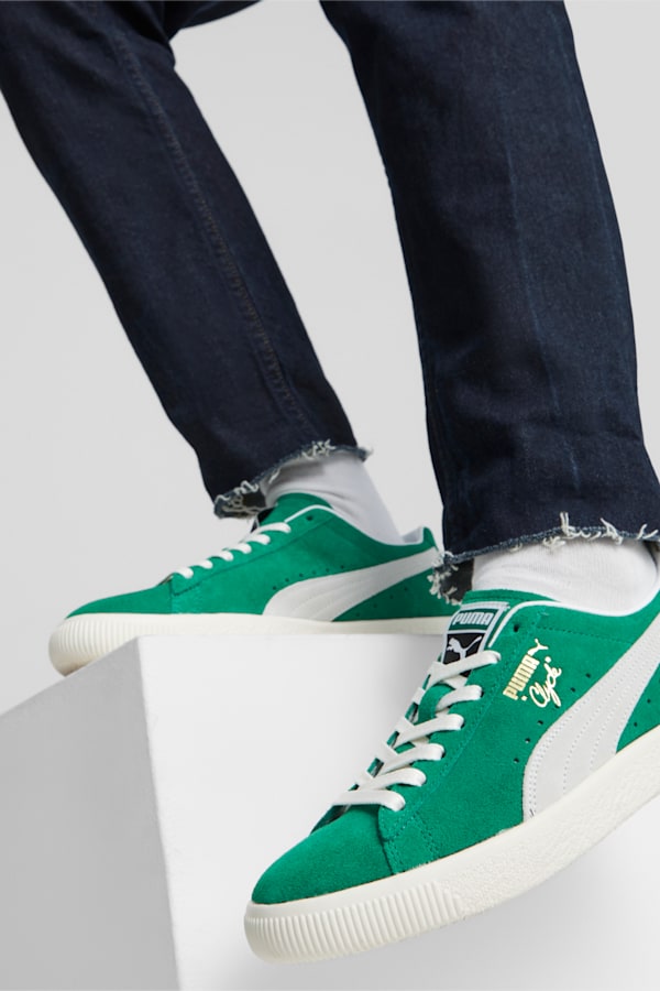 Clyde OG Sneakers, Verdant Green-PUMA White-Pristine, extralarge