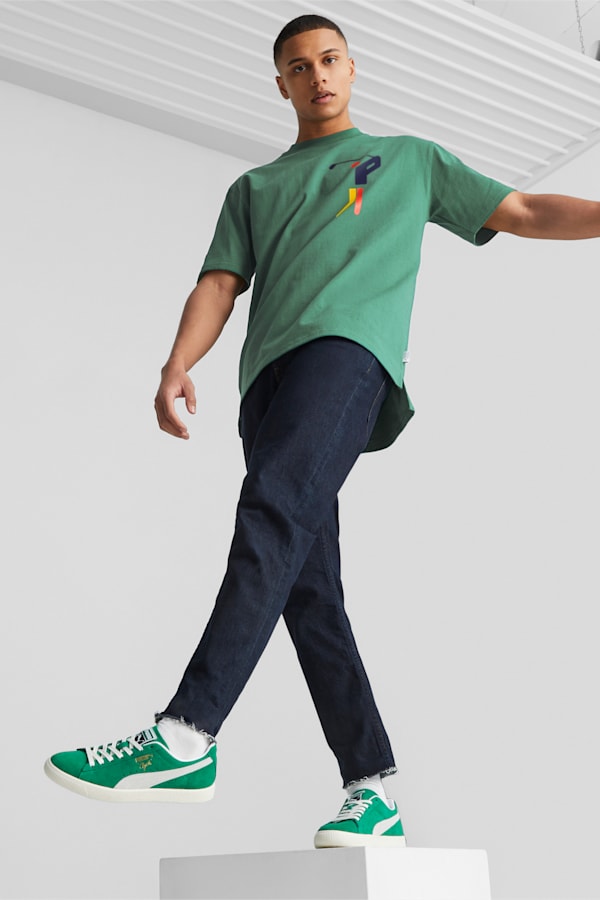 Clyde OG Sneakers, Verdant Green-PUMA White-Pristine, extralarge