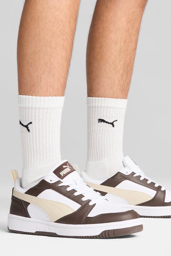 Rebound V6 Low Sneakers, Espresso Brown-Alpine Snow-PUMA White, extralarge