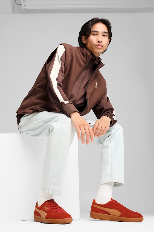 Palermo Sneakers Unisex, Mars Red-Caramel Latte-Gum, extralarge