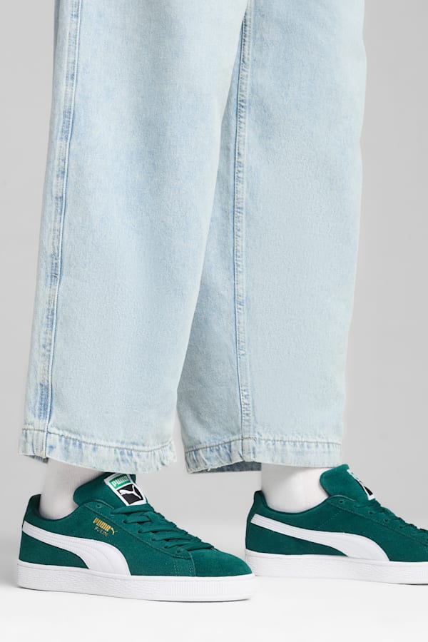 Suede Classic Sneakers Unisex, Dark Myrtle-PUMA White, extralarge