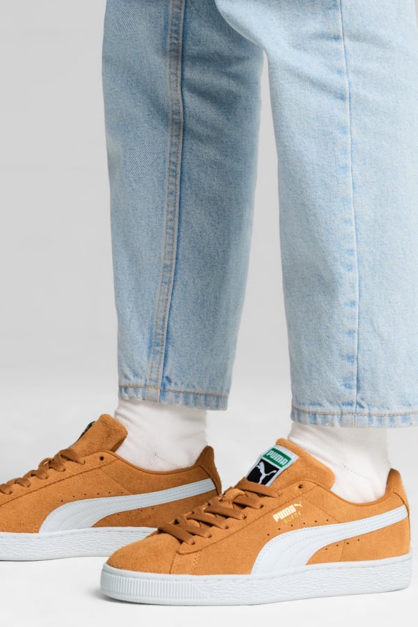 Suede Classic Sneakers Unisex, Caramel Latte-PUMA White, extralarge-GBR