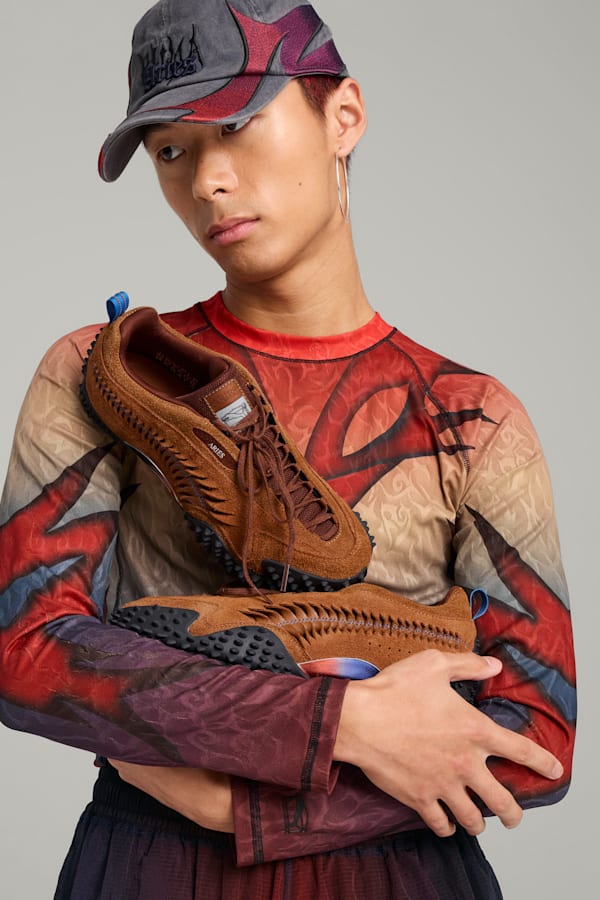 PUMA x ARIES Mostro Craft Sneakers Unisex, Mahogany-Teak, extralarge