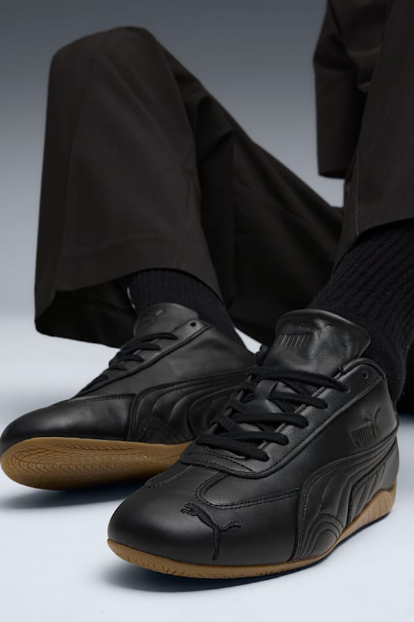 Speedcat Leather Sneakers Unisex, PUMA Black, extralarge-GBR