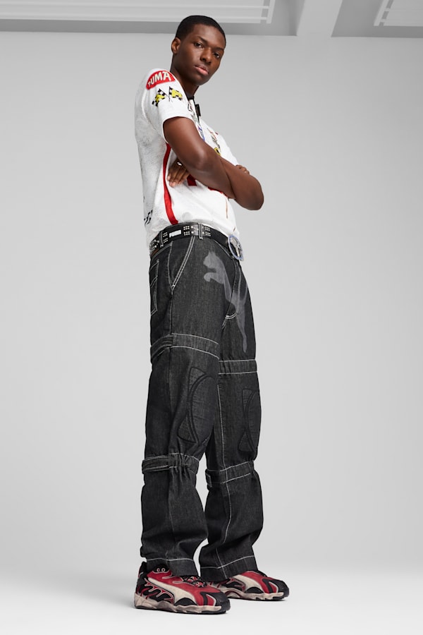 PUMA x A$AP ROCKY Inhale Distressed Sneakers Unisex, PUMA Black-Pop Red, extralarge