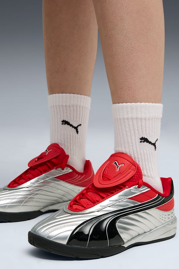 V-S2 Goalgetter Sneakers Unisex, PUMA Silver-For All Time Red, extralarge-GBR