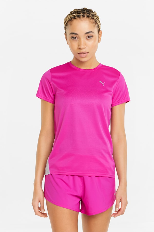 Favourite Short Sleeve Women's Running Tee, Deep Orchid-Lavender Fog, extralarge