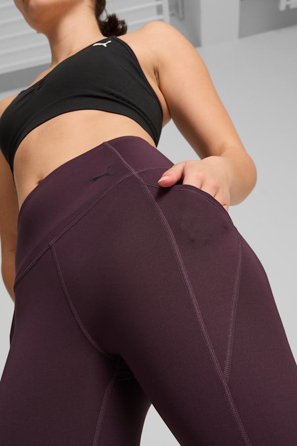 Favourite FOREVER High Waist 7/8 Training Leggings Women, Midnight Plum, extralarge-GBR