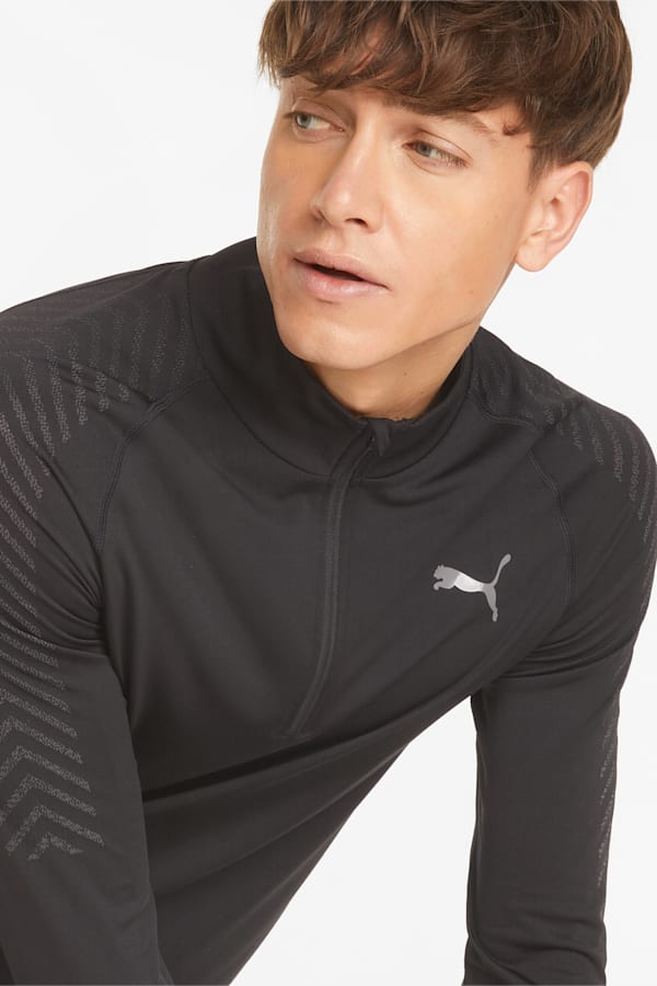 Mens half zip training top deals
