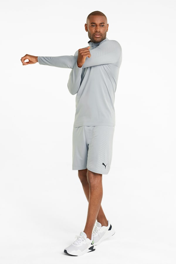 FORMKNIT SEAMLESS Half-Zip Men's Training Top, Medium Gray Heather, extralarge