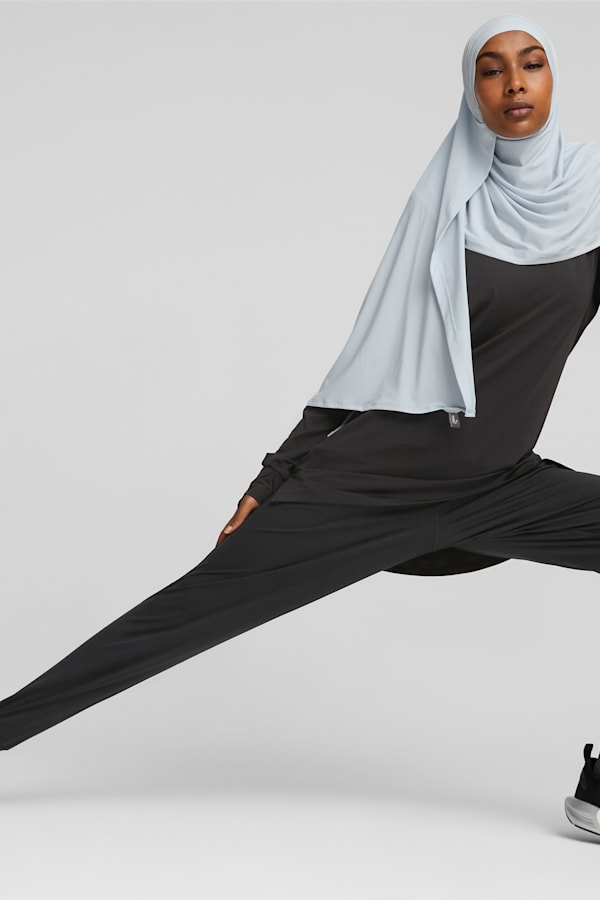 Modest Activewear Long Sleeve Training Tee Women, Puma Black, extralarge