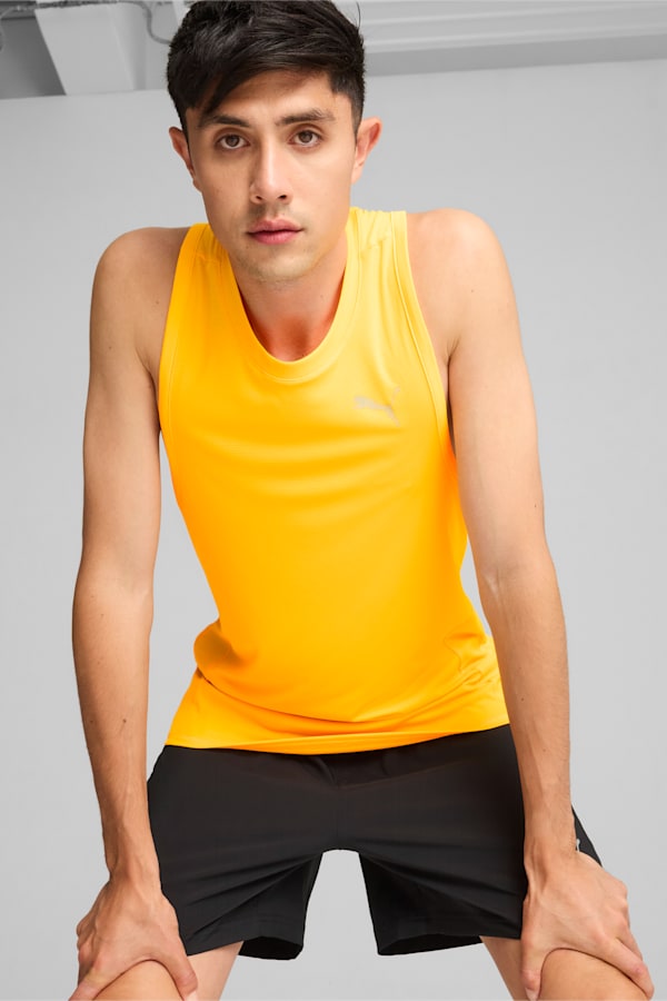 RUN FAVOURITE Running Tank Top Men, Sun Stream, extralarge