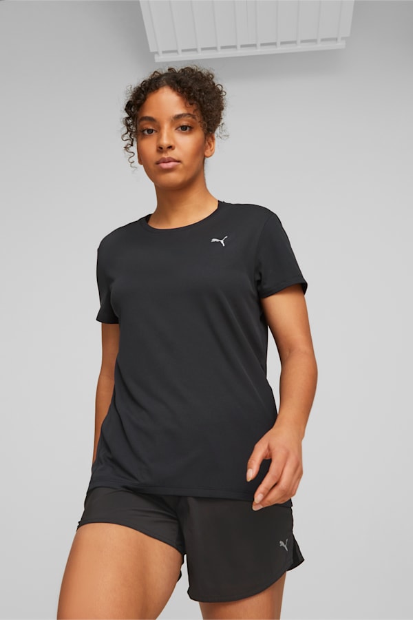 Favourite Short Sleeve Running Tee Women, PUMA Black, extralarge