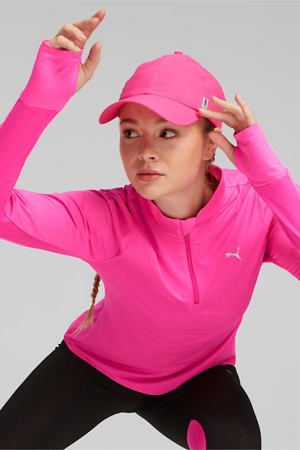 RUN FAVOURITE Quarter-Zip Running Top Women, Ravish, extralarge