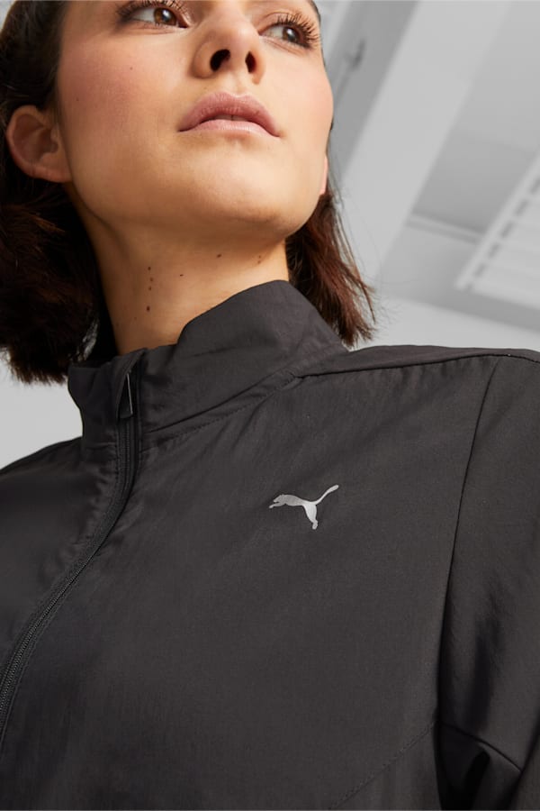 RUN FAVOURITE Woven Running Jacket Women, PUMA Black, extralarge