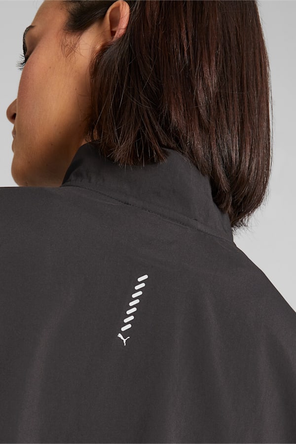 RUN FAVOURITE Woven Running Jacket Women, PUMA Black, extralarge