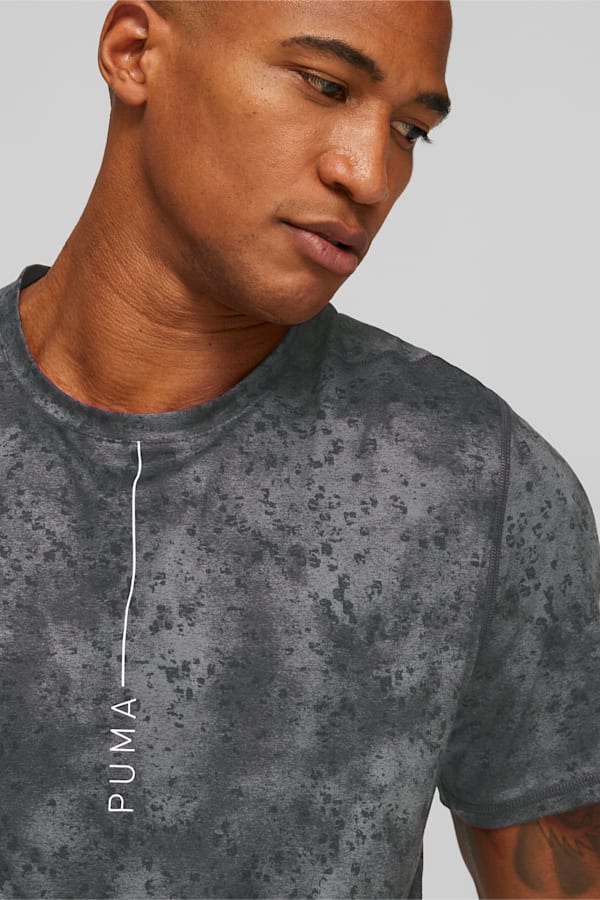 Studio Yogini Lite Printed Training Tee Men, PUMA Black, extralarge