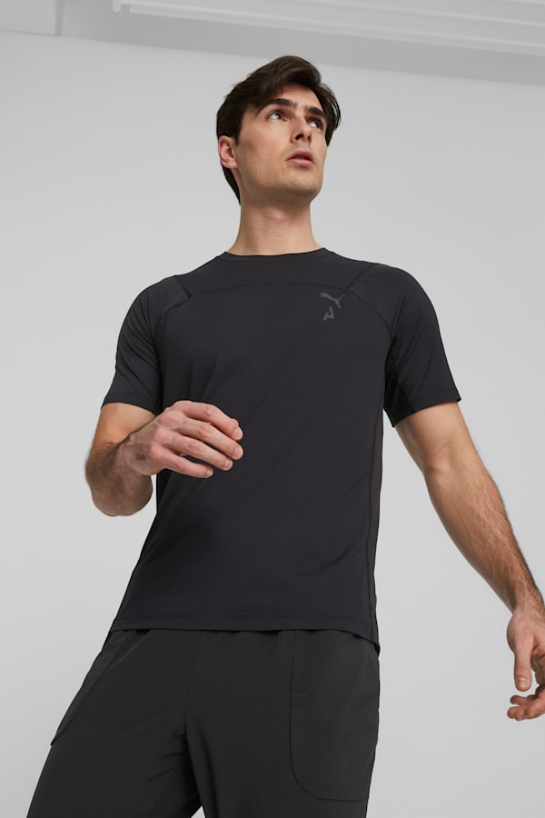 SEASONS coolCELL Men's Trail Running Tee, PUMA Black-PUMA Black, extralarge